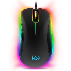 SVEN RX-G830 RGB Gaming, Optical Mouse, 500-6400 dpi, 5+1 buttons (scroll wheel),  DPI switching modes, USB